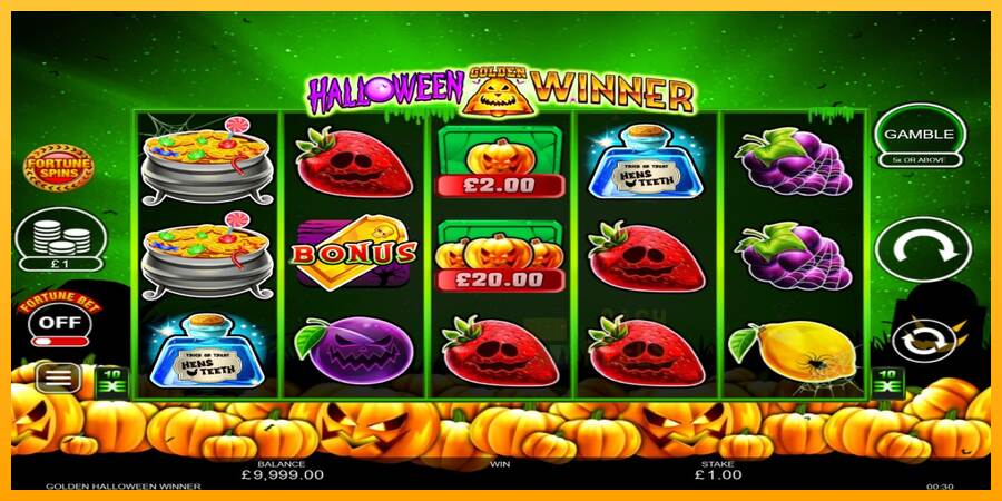 Halloween Golden Winner macchina da gioco per soldi, immagine 2