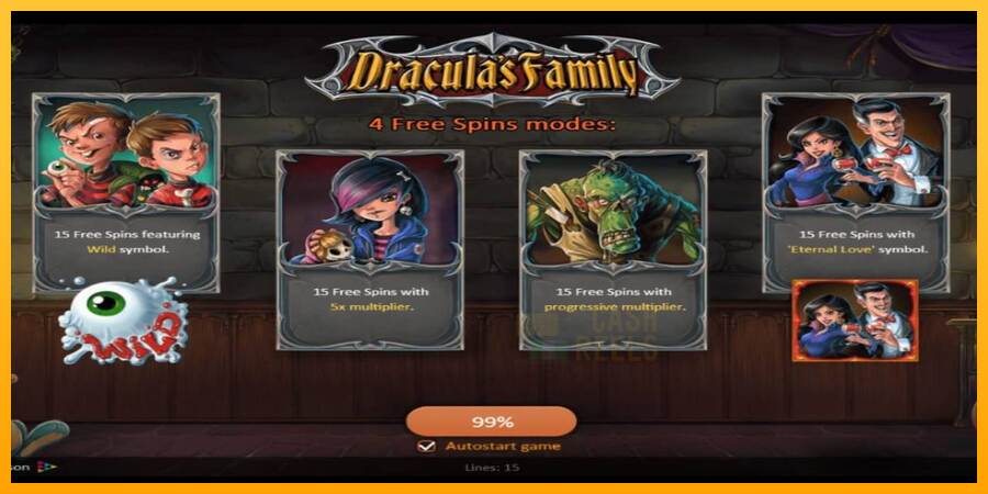 Dracula’s Family macchina da gioco per soldi, immagine 1