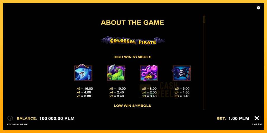 Colossal Pirate macchina da gioco per soldi, immagine 7