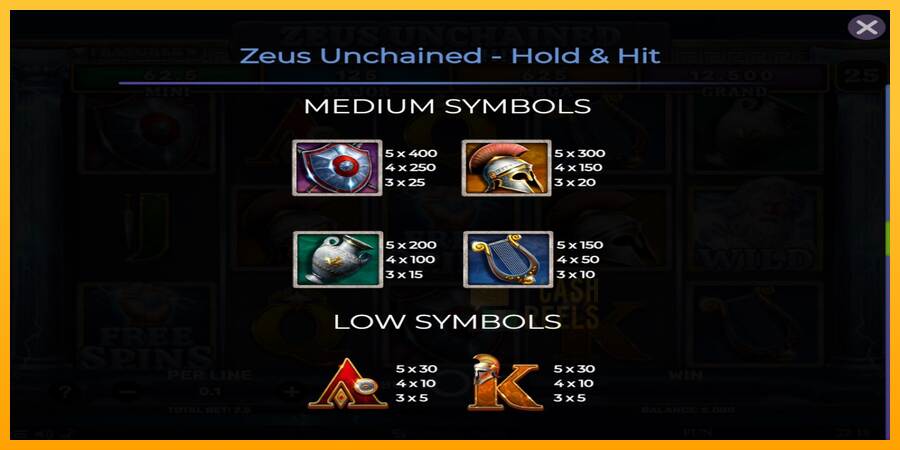 Zeus Unchained - Hold & Hit macchina da gioco per soldi, immagine 6