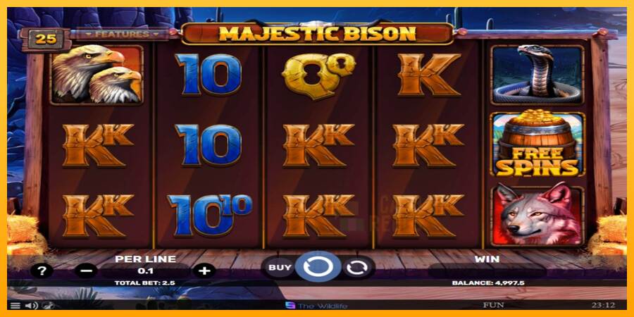 Majestic Bison macchina da gioco per soldi, immagine 2