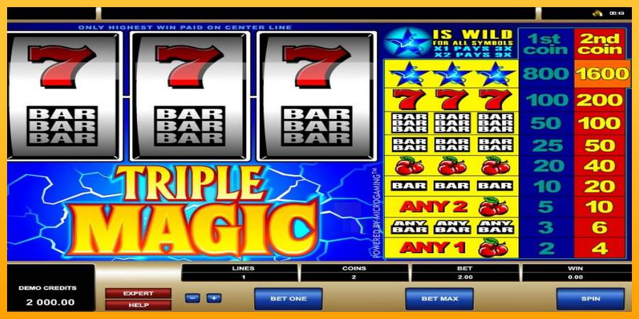 Triple Magic macchina da gioco per soldi, immagine 1