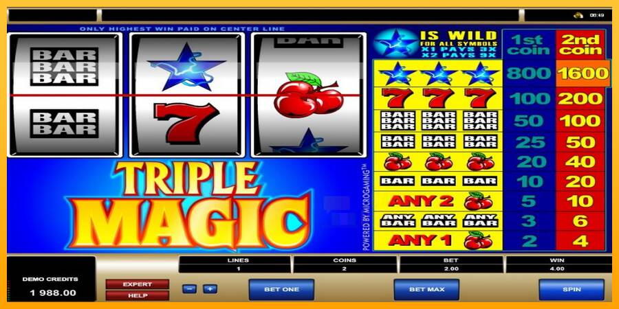 Triple Magic macchina da gioco per soldi, immagine 3