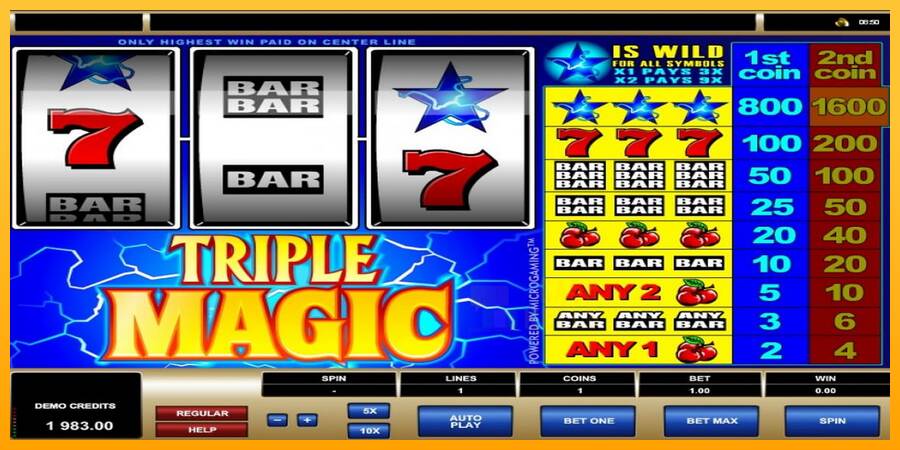 Triple Magic macchina da gioco per soldi, immagine 5