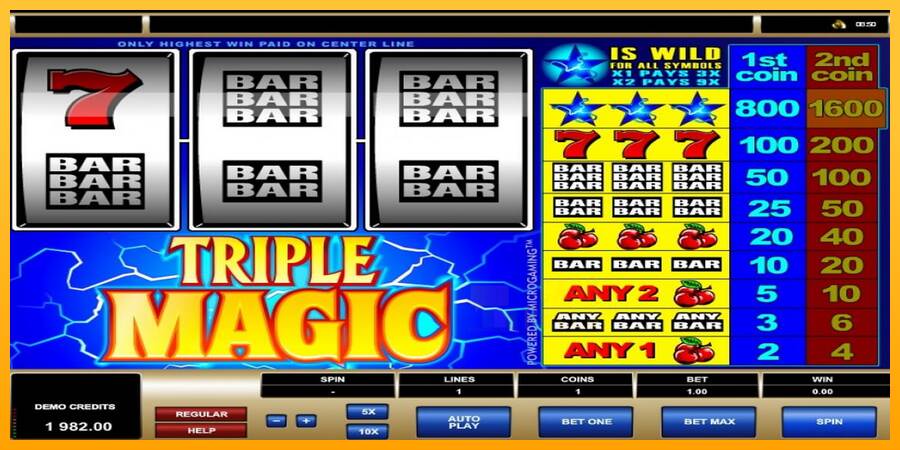 Triple Magic macchina da gioco per soldi, immagine 6