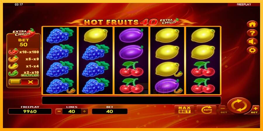 Hot Fruits 40 Extra Chillis macchina da gioco per soldi, immagine 2