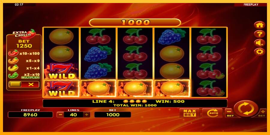 Hot Fruits 40 Extra Chillis macchina da gioco per soldi, immagine 3