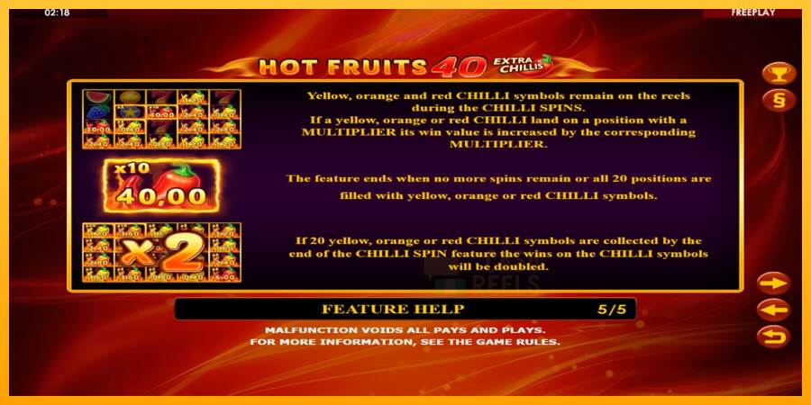 Hot Fruits 40 Extra Chillis macchina da gioco per soldi, immagine 6