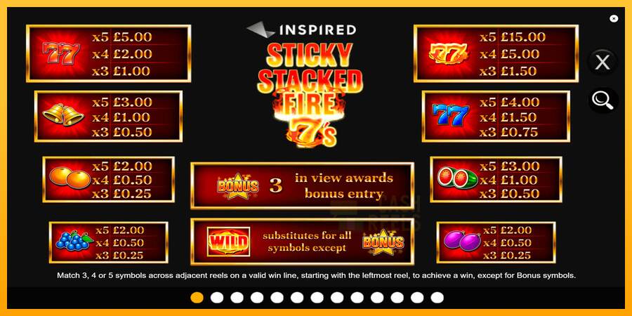 Sticky Stacked Fire 7s macchina da gioco per soldi, immagine 6