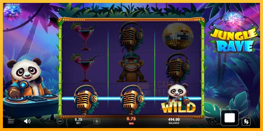 Jungle Rave macchina da gioco per soldi, immagine 3