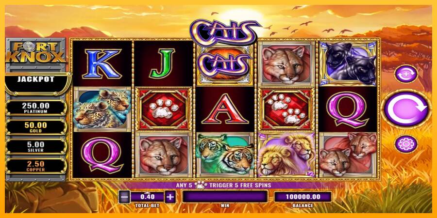 Fort Knox Cats macchina da gioco per soldi, immagine 1