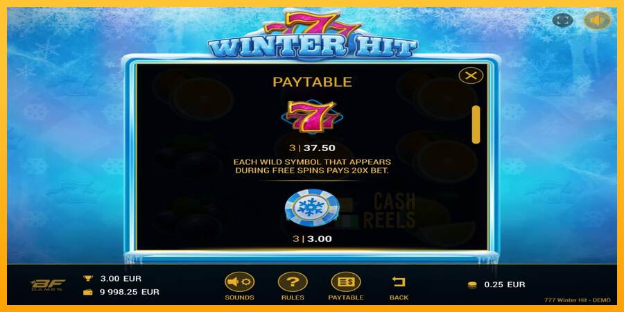 777 Winter Hit macchina da gioco per soldi, immagine 3