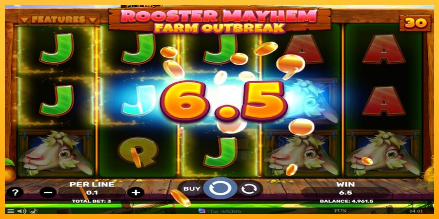 Rooster Mayhem Farm Outbreak macchina da gioco per soldi, immagine 3