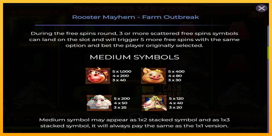 Rooster Mayhem Farm Outbreak macchina da gioco per soldi, immagine 5