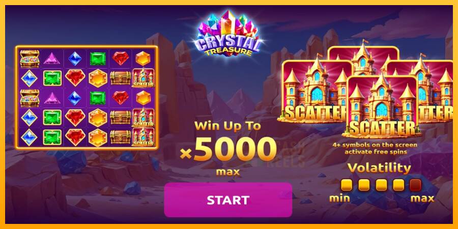 Crystal Treasure macchina da gioco per soldi, immagine 1