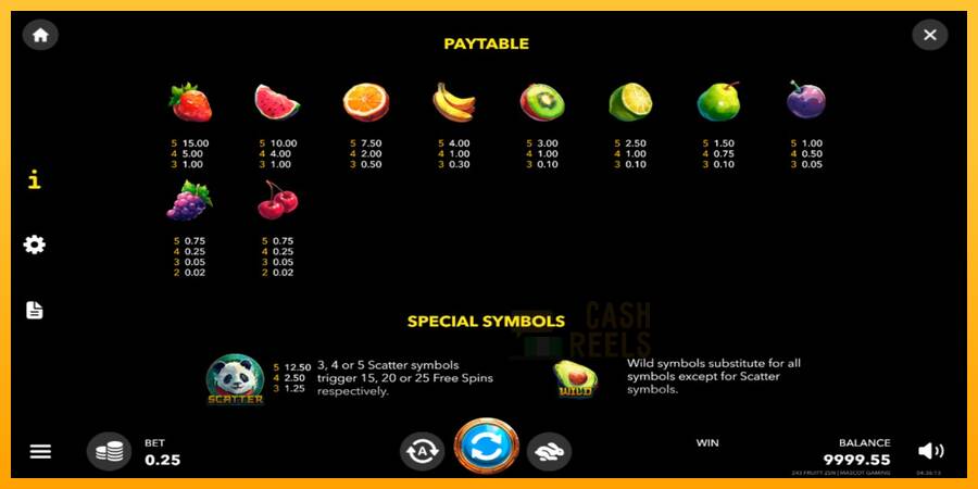 243 Fruity Zen macchina da gioco per soldi, immagine 3