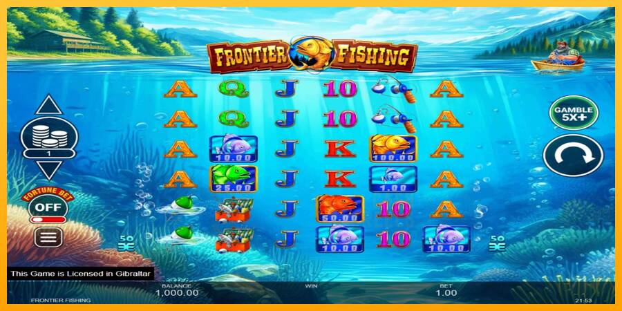 Frontier Fishing macchina da gioco per soldi, immagine 2