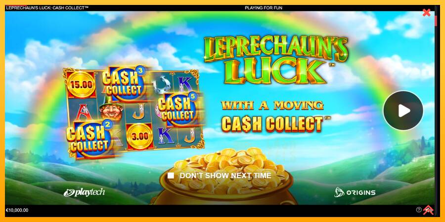 Leprechauns Luck Cash Collect Megaways PowerPlay Jackpot macchina da gioco per soldi, immagine 1