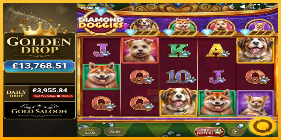 Diamond Doggies macchina da gioco per soldi, immagine 1