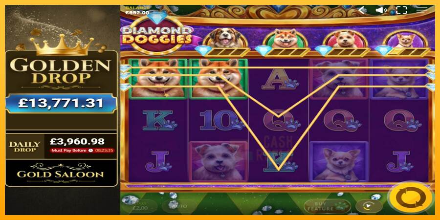 Diamond Doggies macchina da gioco per soldi, immagine 2