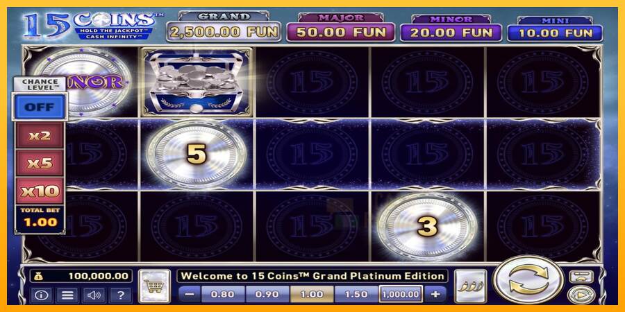 15 Coins Grand Platinum Edition macchina da gioco per soldi, immagine 2