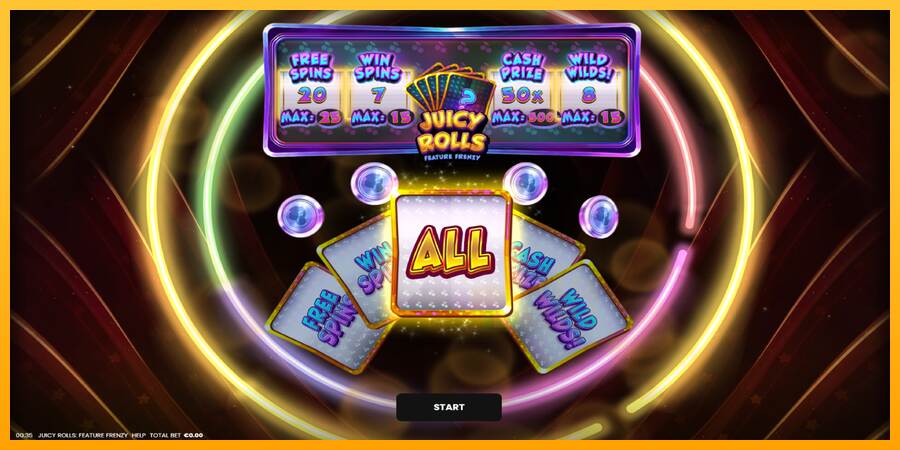 Juicy Rolls: Feature Frenzy macchina da gioco per soldi, immagine 1