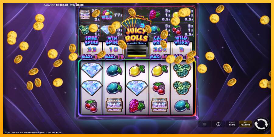 Juicy Rolls: Feature Frenzy macchina da gioco per soldi, immagine 2