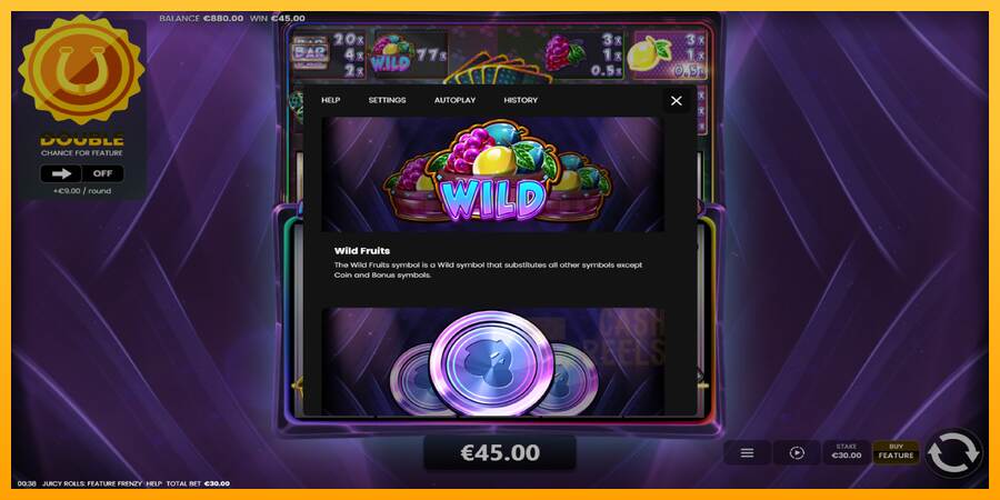 Juicy Rolls: Feature Frenzy macchina da gioco per soldi, immagine 6