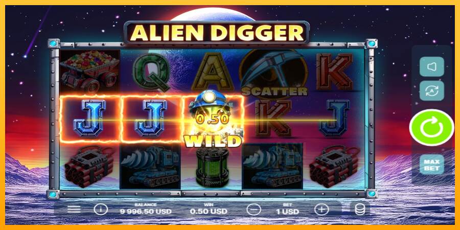 Alien Digger macchina da gioco per soldi, immagine 2