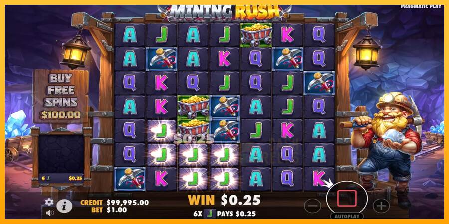 Mining Rush macchina da gioco per soldi, immagine 3