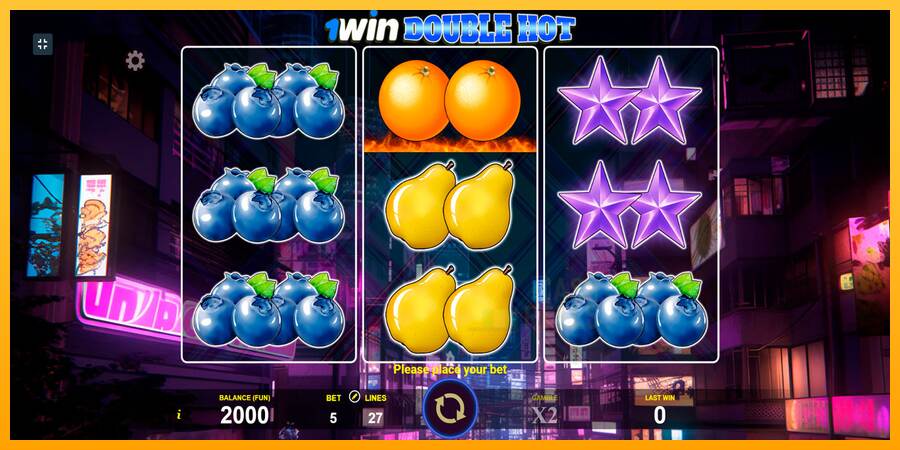 1win Double Hot macchina da gioco per soldi, immagine 1