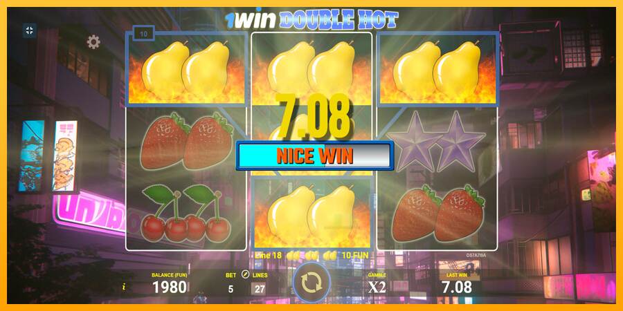 1win Double Hot macchina da gioco per soldi, immagine 3