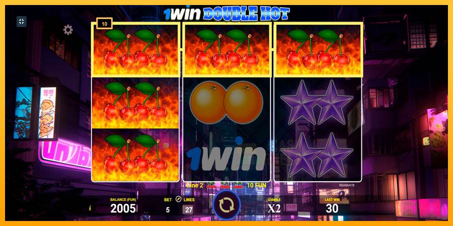 1win Double Hot macchina da gioco per soldi, immagine 4