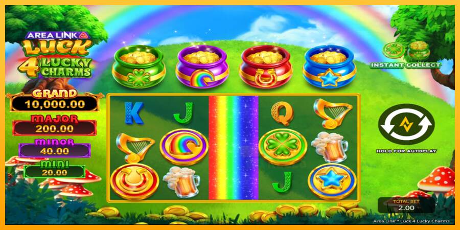 Area Link Luck 4 Lucky Charms macchina da gioco per soldi, immagine 2