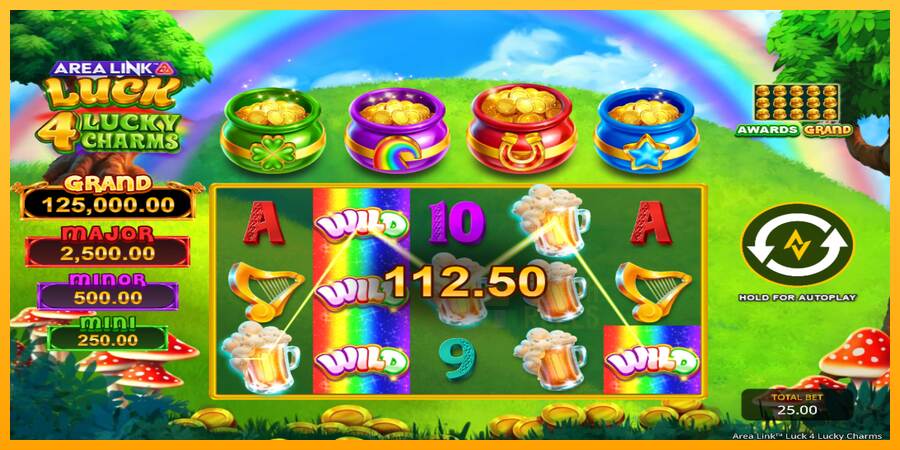 Area Link Luck 4 Lucky Charms macchina da gioco per soldi, immagine 4