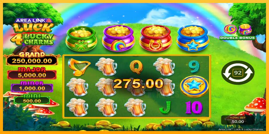 Area Link Luck 4 Lucky Charms macchina da gioco per soldi, immagine 5