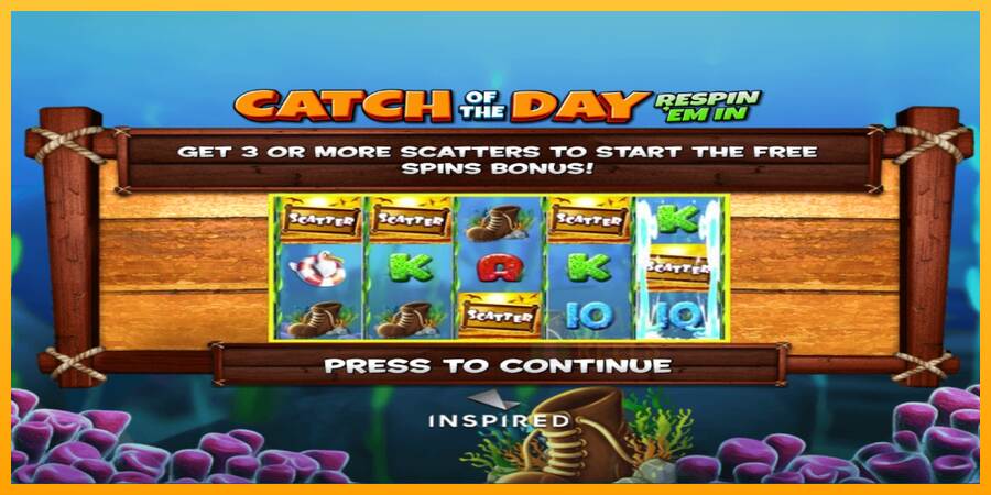 Catch of the Day Respin Em In macchina da gioco per soldi, immagine 3