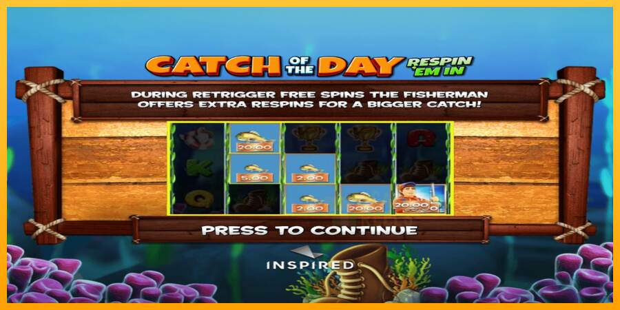 Catch of the Day Respin Em In macchina da gioco per soldi, immagine 4