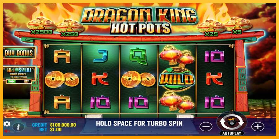 Dragon King Hot Pots macchina da gioco per soldi, immagine 1