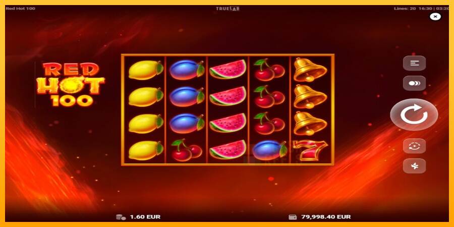 Red Hot 100 macchina da gioco per soldi, immagine 1