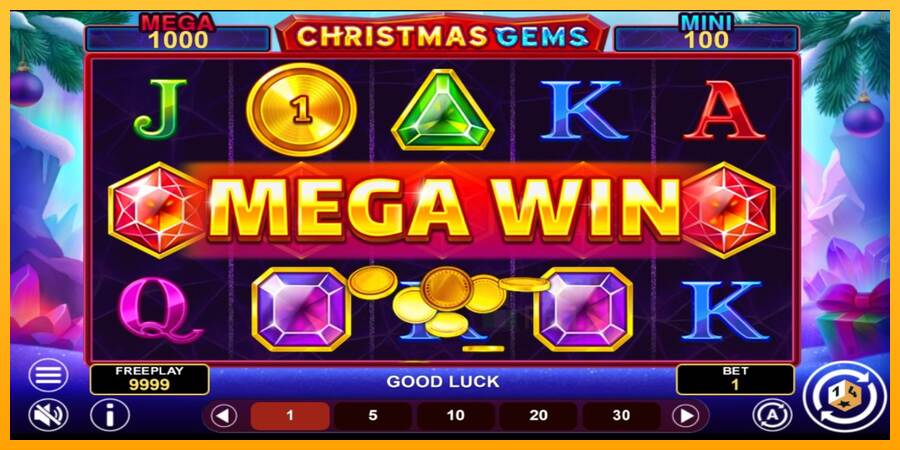 Christmas Gems Hold & Win macchina da gioco per soldi, immagine 3