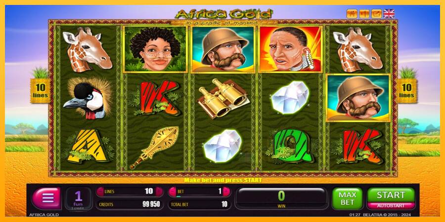 Africa Gold macchina da gioco per soldi, immagine 2