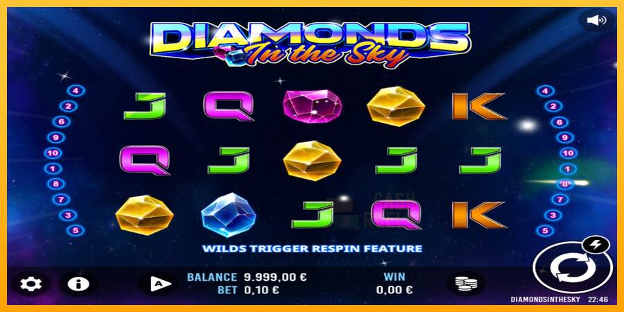 Diamonds In The Sky macchina da gioco per soldi, immagine 1