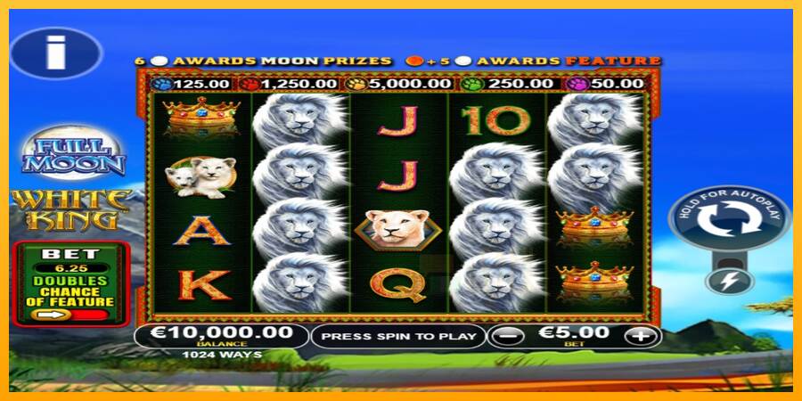 Full Moon: White King PowerPlay Jackpot macchina da gioco per soldi, immagine 1