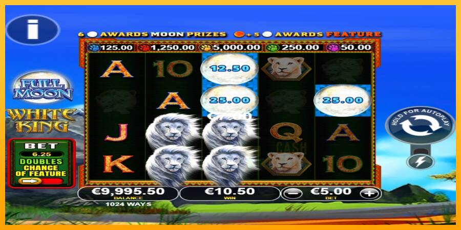 Full Moon: White King PowerPlay Jackpot macchina da gioco per soldi, immagine 2