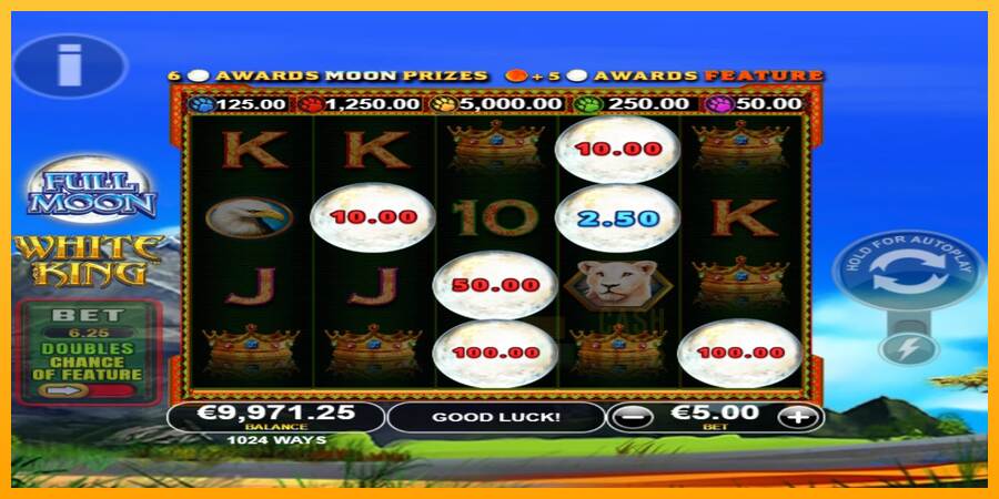 Full Moon: White King PowerPlay Jackpot macchina da gioco per soldi, immagine 3