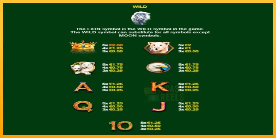 Full Moon: White King PowerPlay Jackpot macchina da gioco per soldi, immagine 6