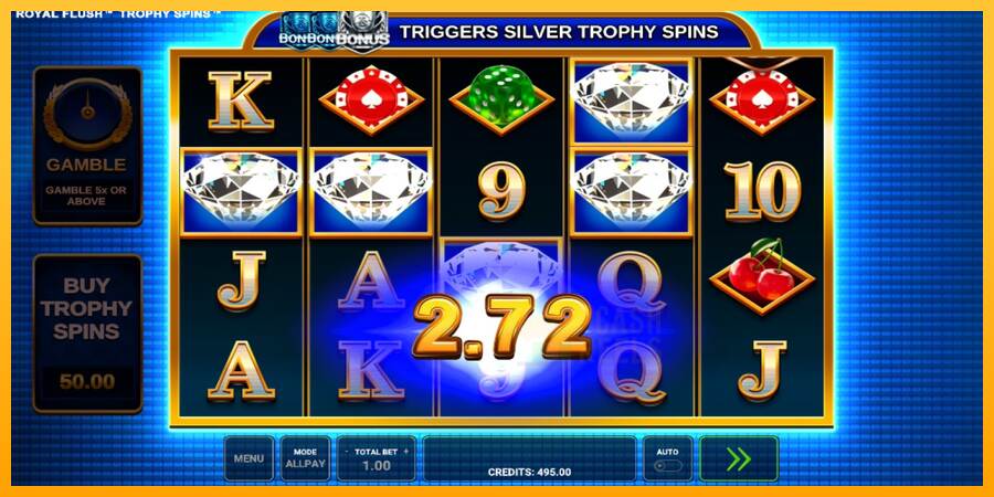 Royal Flush Trophy Spins macchina da gioco per soldi, immagine 4