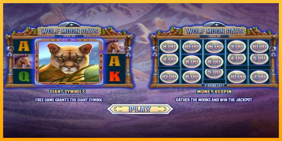 Wolf Moon Pays macchina da gioco per soldi, immagine 1