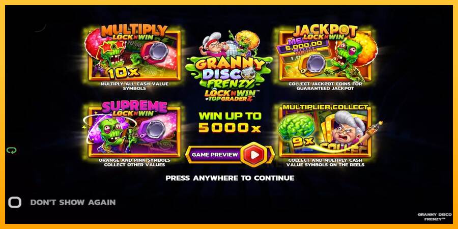 Granny Disco Frenzy macchina da gioco per soldi, immagine 1